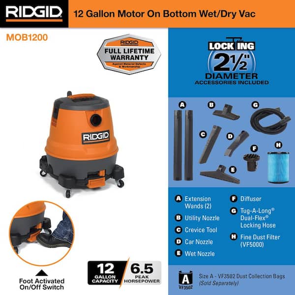 RIDGID WD0970 Wet/Dry Vac 