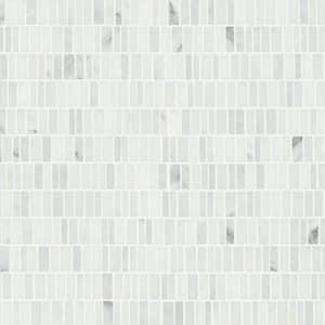 Monet Mini-Brick 12 in. x 12 in. Honed Oriental White Marble Mosaic Tile (5.1 sq. ft./Carton)