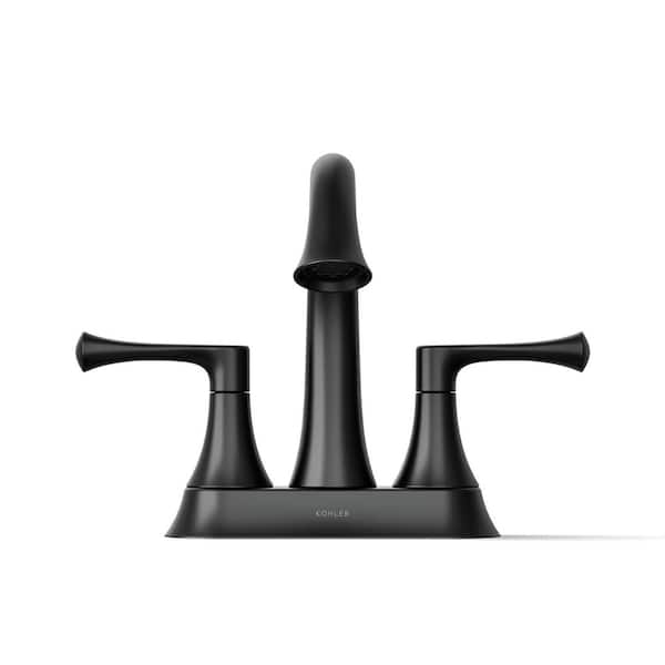 KOHLER Buckley 4 in. Centerset Double Handle Bathroom Sink Faucet