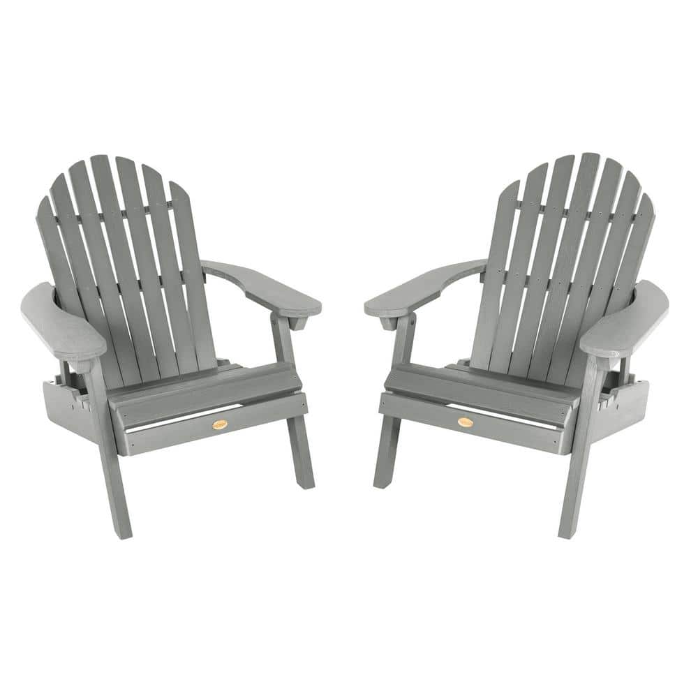 Hamilton Coastal Teak Folding Reclining Adirondack Chairs Set