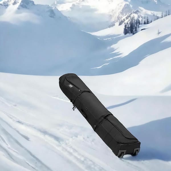 VEVOR Ski Roller Bag Up to 68.9 in. Padded Snowboard Bag with