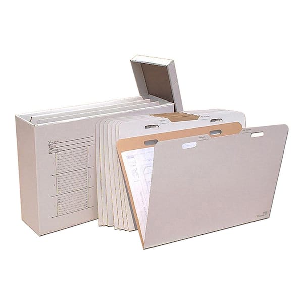 AdirOffice 37-in Corrugated Cardboard 16 Large Roll File Blueprint