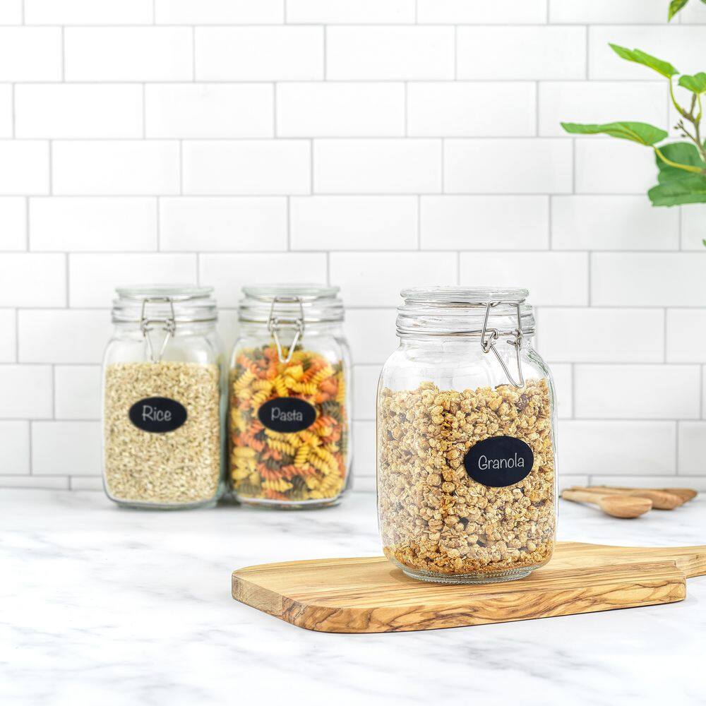 JoyJolt Glass Storage Cannister 50oz (3-Pack) JW10545 - The Home Depot