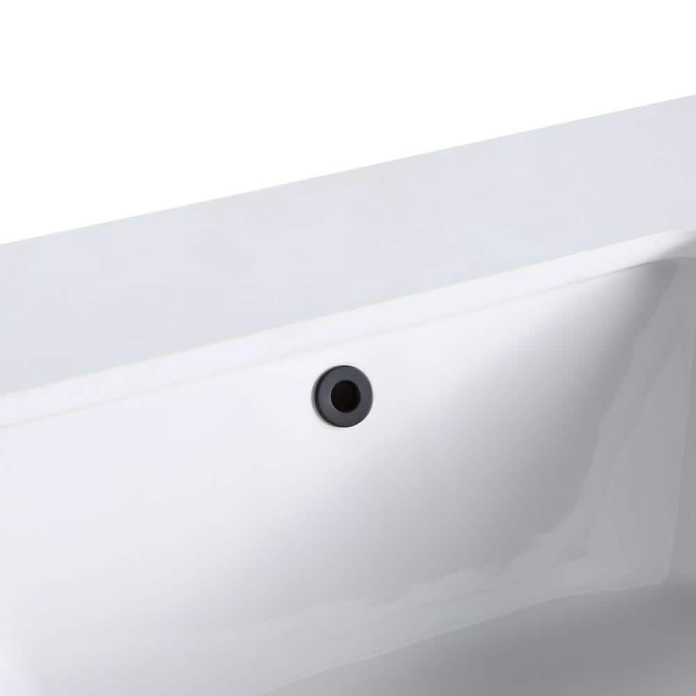 Terra 36'' Walnut and White Granite Single Bathroom Vanity