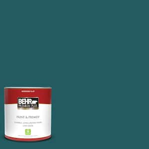 BEHR PREMIUM PLUS 1 qt. #M150-1 Lotus Petal Flat Low Odor Interior Paint &  Primer 105004 - The Home Depot