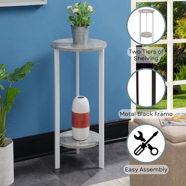 Convenience Concepts Graystone 31.5 in. H Faux Birch/White High