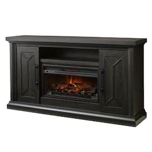 Madison 68 in. Media Console Infrared Electric Fireplace in Dark Chocolate