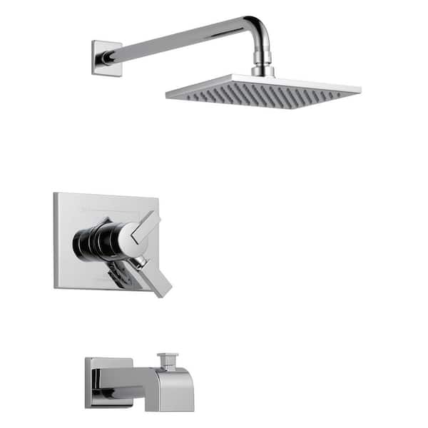 Delta Vero 1-Handle Tub and Shower Faucet Trim Kit in Chrome (Valve Not Included)