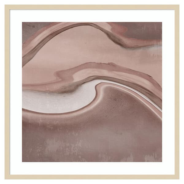Amanti Art Two Sides II by Alex Black 33 in. W x 33 in. H. Wood Framed Wall Art Print Framed in Brown