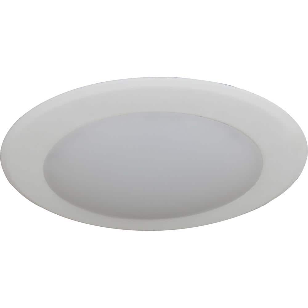 Mini 1-Light White Aluminum LED Indoor/Outdoor Ceiling Surface Flush Mount/Wall Sconce with Frosted Lens, Round Trim price history on PriceWatchPro