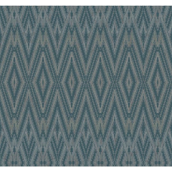 Candice Olson Diamond Marquise Blue Tropicana Wallpaper