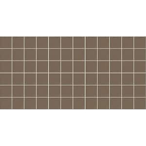 Keystones Unglazed Artisan Brown 12 in. x 24 in. x 6 mm Porcelain Mosaic Floor and Wall Tile (24 sq. ft. / case)