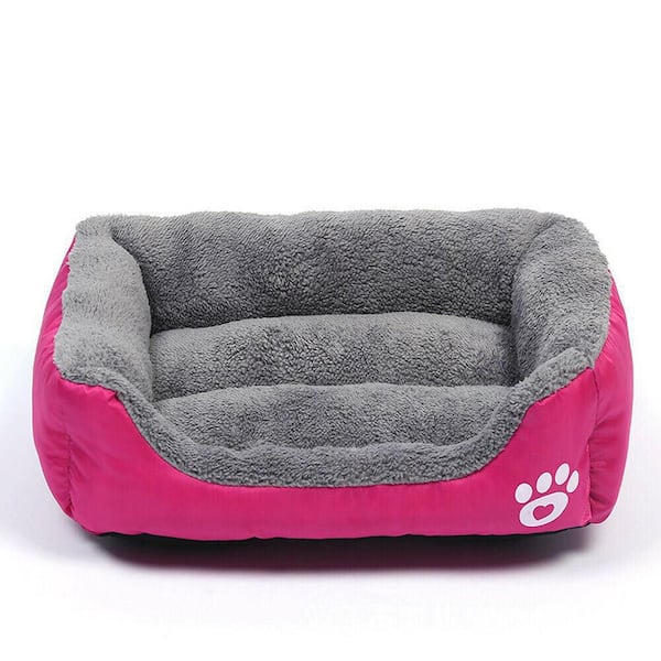 Unbranded Medium Pink Washable Pet Dog Cat Bed