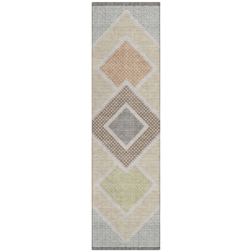 Chantille Machine Washable Indoor/Outdoor Abstract ACN2111 Pewter 2 ft. 3 in. x 7 ft. 6 in. Runner Rug price history on PriceWatchPro