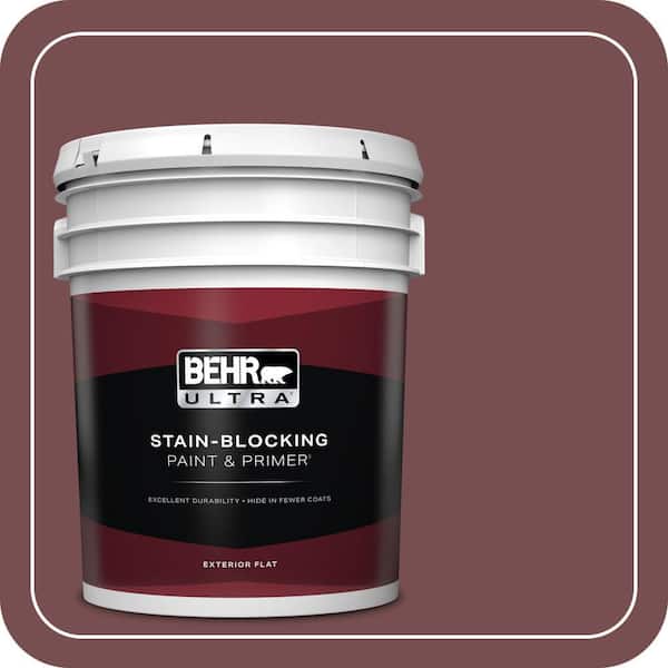 BEHR ULTRA 5 gal. #ECC-24-3 Autumn Hills Flat Exterior Paint & Primer