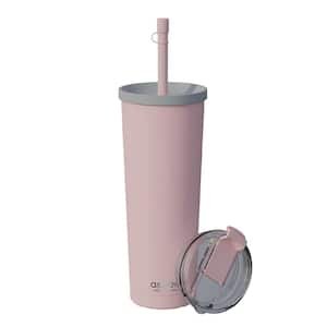 27 oz. Double Walled Vacuum Insulated Pink Stainless Steel Travel Tumbler