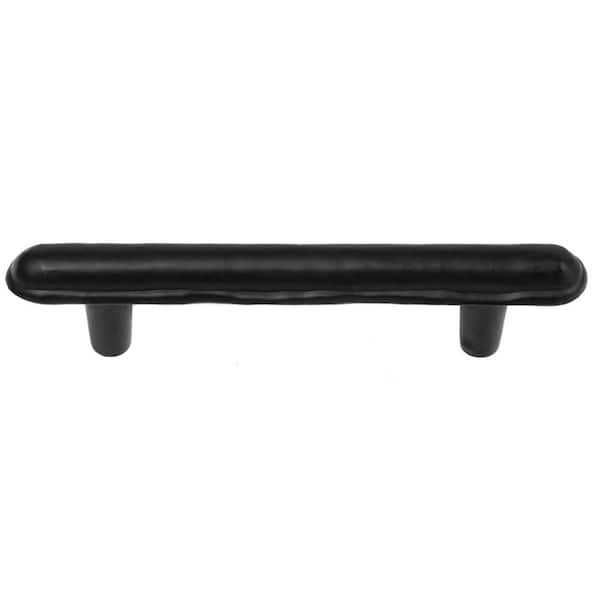 Brainerd Rounded Square 3-in Center to Center Matte Black Rectangular Bar Drawer  Pulls in the Drawer Pulls department at