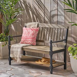 51 in. Acacia Wood Outdoor Bench