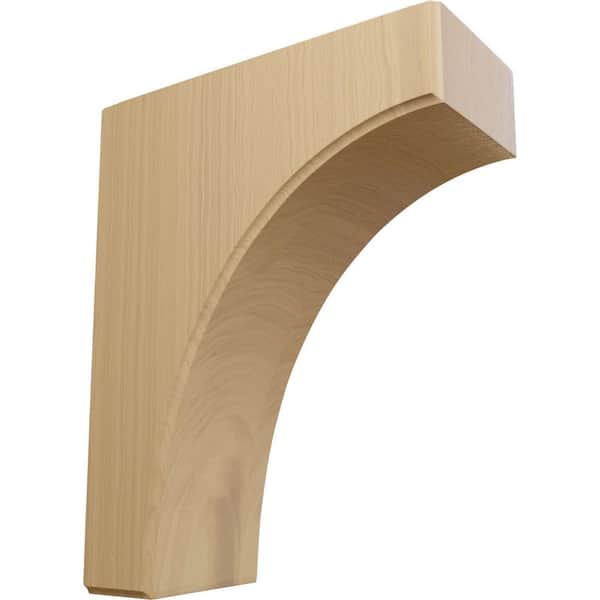 Ekena Millwork 3-1/2 in. x 8 in. x 10 in. Unfinished Cherry Clarksville Corbel