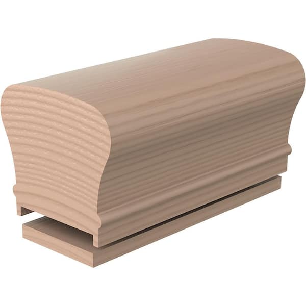 0.375 in. D x 2.625 in. W x 144 in. L Unfinished Maple Wood Straight Handrail
