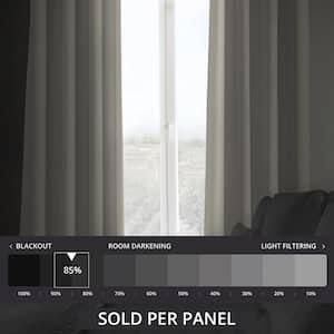 Birch Faux Linen Grommet Room Darkening Curtain - 50 in. W x 120 in. L (1 Panel)