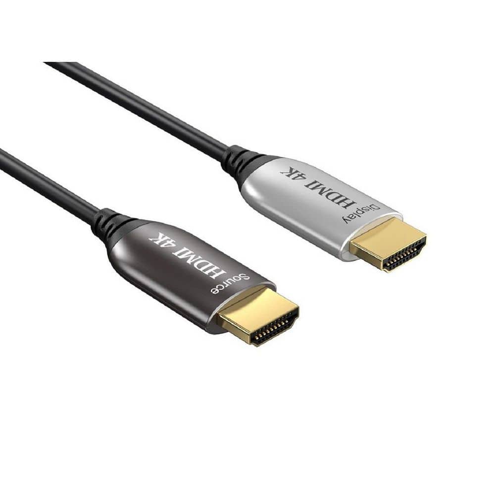 10m Fiber Optic HDMI Cable 4K 60Hz 1080p Ultra HD Video 3D HDCP CEC High  Speed HDMI Cord (33 Feet, Black)