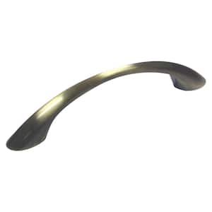 Charleston Collection 3 3/4 in. (96 mm) Burnished Brass Modern Cabinet Arch Pull