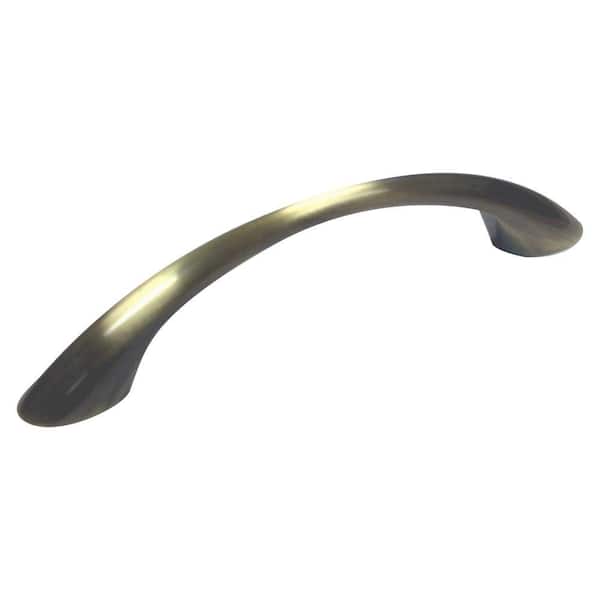 Richelieu Hardware Charleston Collection 3 3/4 in. (96 mm) Burnished Brass Modern Cabinet Arch Pull