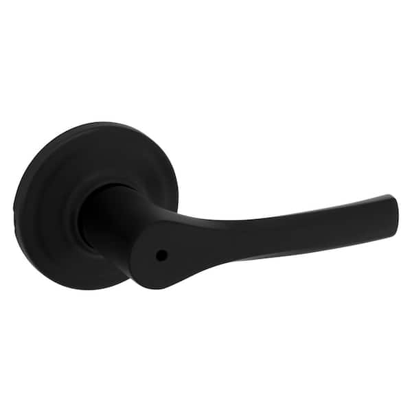 Henley Matte Black Bed/Bath Door Handle