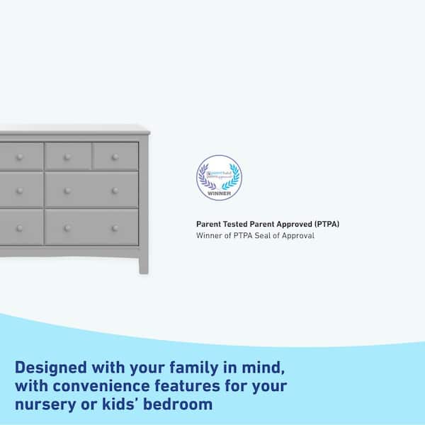 graco dresser pebble grey Graco Benton 6 Drawer Dresser, White