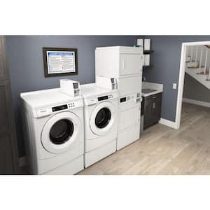 7.4 cu. ft. Front Load vented Gas Dryer in White with Space Saving Design
