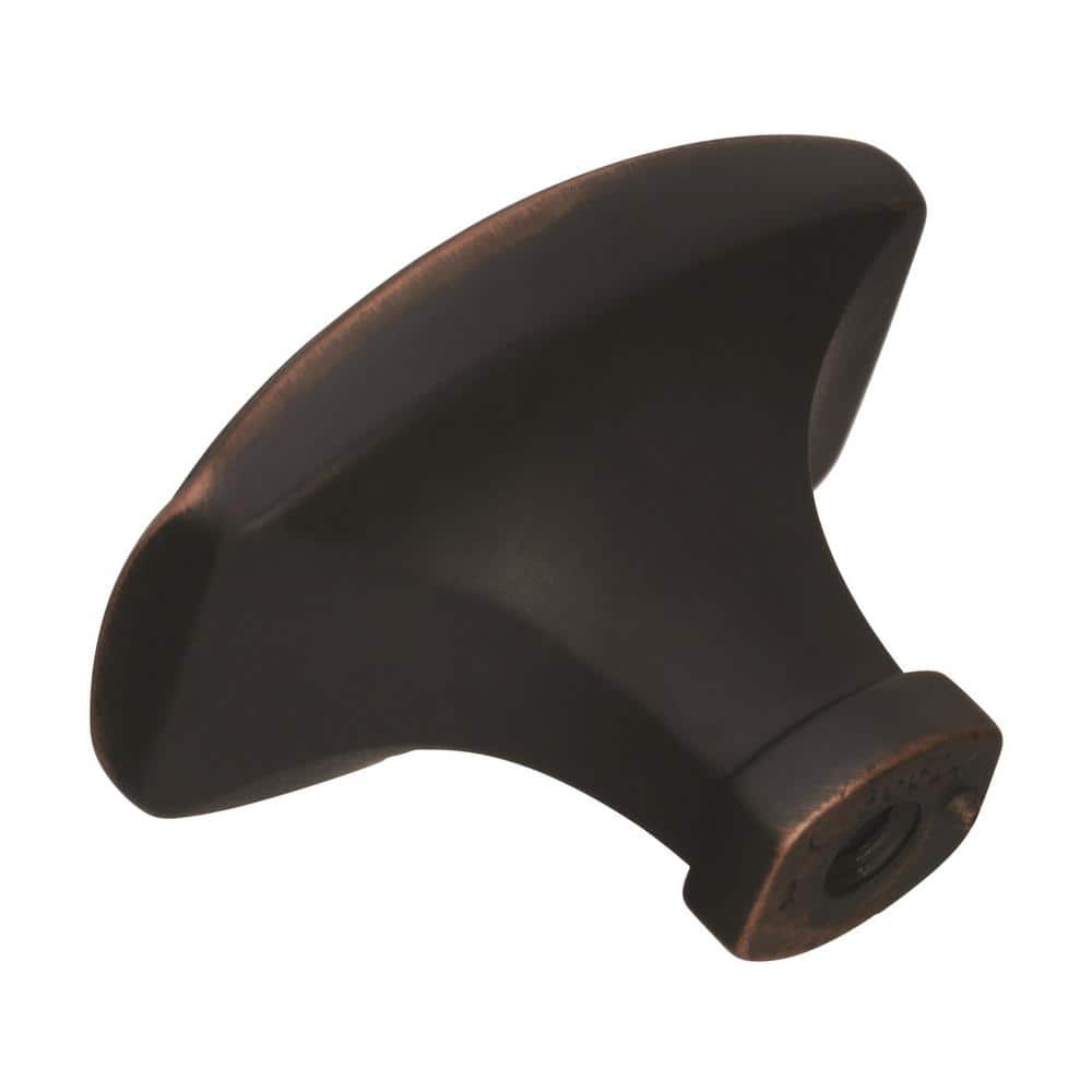 Oil Rubbed Bronze Rectangular Cabinet Knob with Mounting Hardware