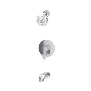 Identity HydroMersion Single Handle Tub and Shower Faucet Trim Kit with Volume Control (Valve Not Included)