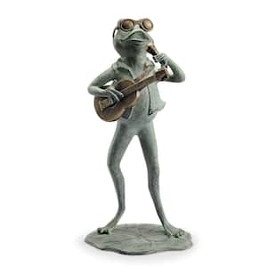 Rock Star Frog Garden Statue