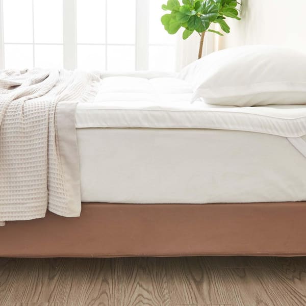 White Premium Cooling Thick Down Alternative Full Mattress Topper