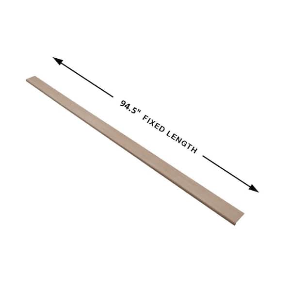 Glacier Lily French Oak 0.98 in. Thick x 4.52 in. Width x 94.5 in. Length Vinyl Flush Stair Nose Molding