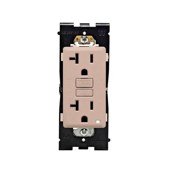 Leviton Renu 20 Amp Tamper Resistant GFCI Duplex Outlet - Cafe Latte-DISCONTINUED