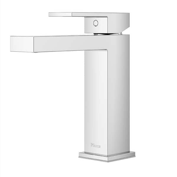 Dumont Single Handle Single Hole Bathroom Sink Faucet in Polished Chrome