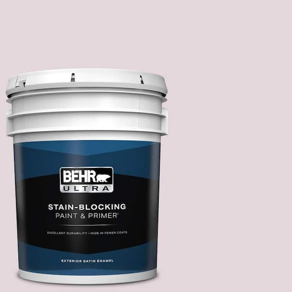 BEHR ULTRA 5 gal. #S110-1 Secret Scent Satin Enamel Exterior Paint & Primer