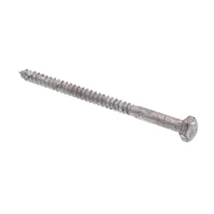 1/4 in. x 4 in. A307 Grade A Hot Dip Galvanized Steel Hex Lag Screws (15-Pack)