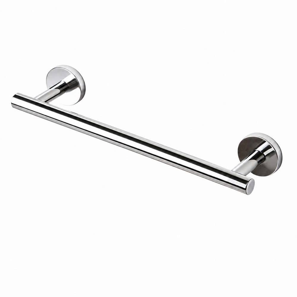 9 in. Wall-Mounted Towel Bar in Polished Chrome Stainless Steel Bathroom Hardware for Tight Spaces price history on PriceWatchPro