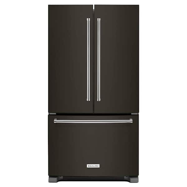 https://images.thdstatic.com/productImages/7b4f3d11-fceb-4fe5-9f14-5f1286feacc9/svn/black-stainless-with-printshield-finish-kitchenaid-french-door-refrigerators-krff305ebs-64_600.jpg
