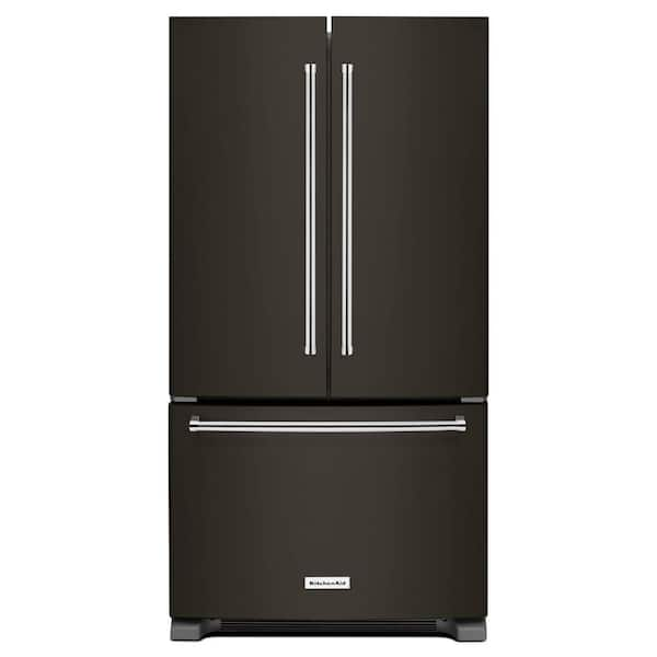 KitchenAid 25 cu. ft. French Door Refrigerator in PrintShield Black Stainless with Interior Water Dispenser