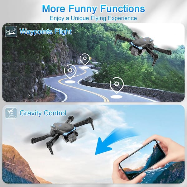 DHD D5 Wifi FPV 480P Caméra Foldable Selfie Drone 6-Axis Gyro