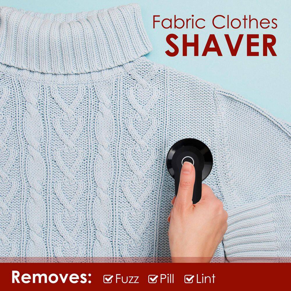 Black Electric Fabric Shaver with Adjustable Shave Height