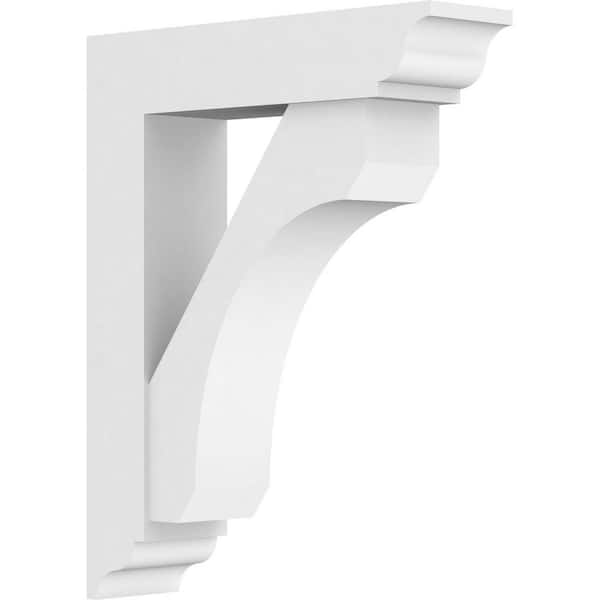 Ekena Millwork Standard Legacy 5 in. W x 24 in. H x 18 in. D Signature Urethane Polyurethane Bracket With Traditional Ends