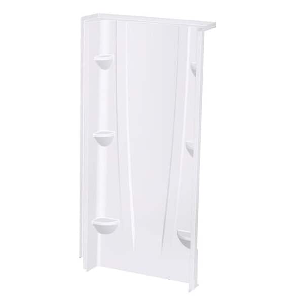 Aquatic A2 8 in. x 36 in. x 74 in. 1-piece Direct-to-Stud Shower Wall Panel in White