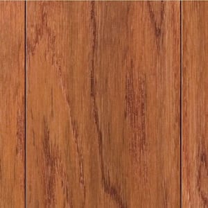 3/8 in. T x 4-3/4 in. W x Varying L Hand Scraped Oak Gunstock Engineered Hardwood Flooring (448.92 sq. ft./pallet)