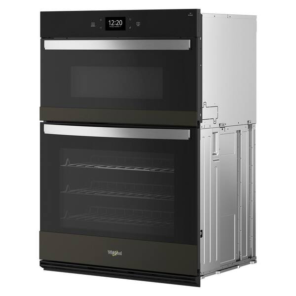 Black stainless steel wall deals oven microwave combo