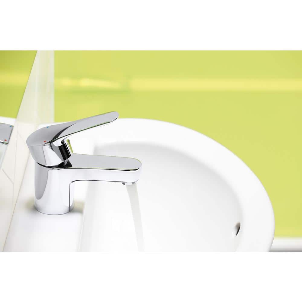 Polished Chrome Single Handle Bathroom Faucet